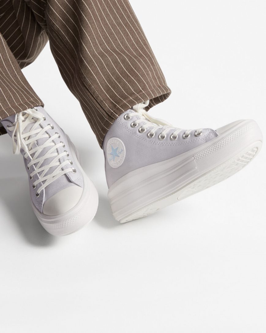 Topanky Na Platforme Converse Chuck Taylor All Star Move Vysoke Damske Nachový Biele | SK WKHSN0